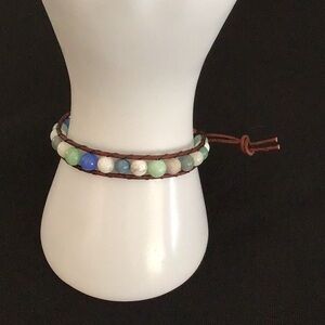 Mixed Gems Bracelet
Howlite, Amazonite, Agate, Jade & Beach Glass